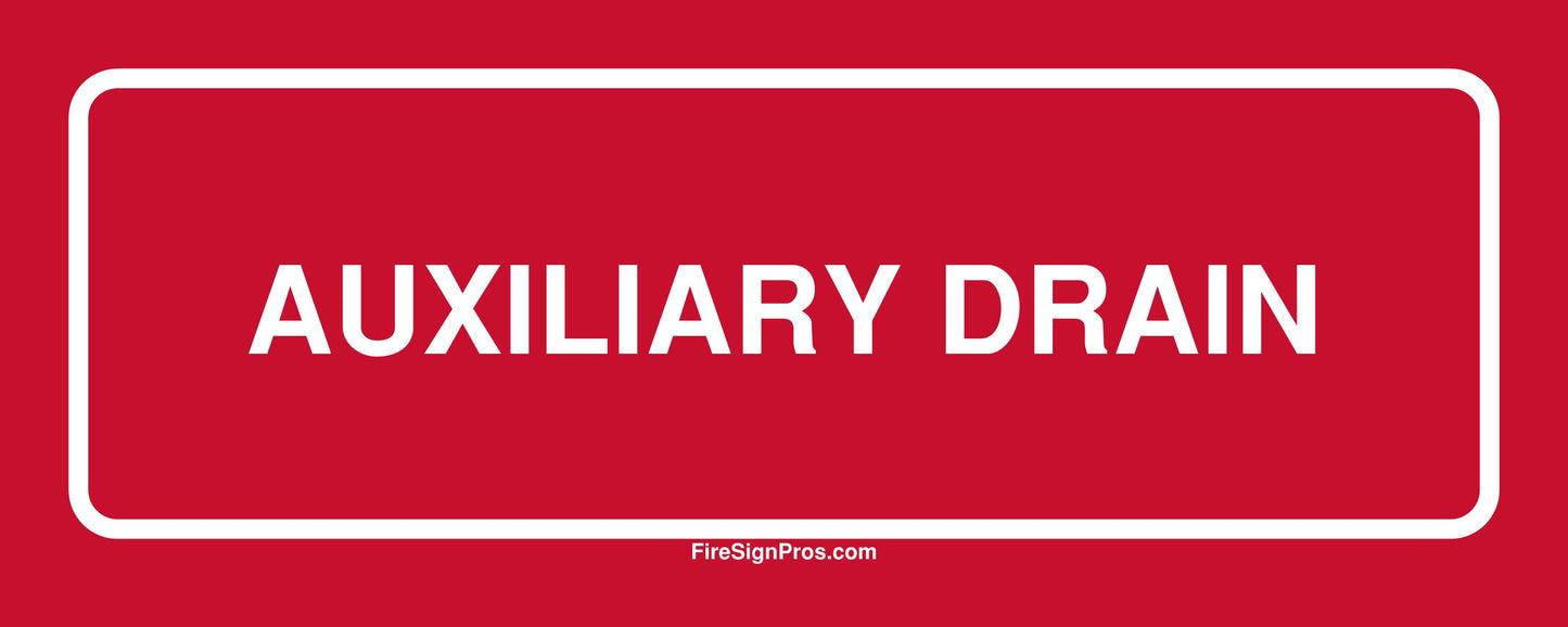 Auxiliary Drain