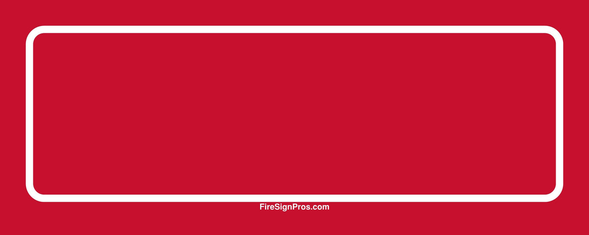 Custom System Label Sign Fire Sign Pros