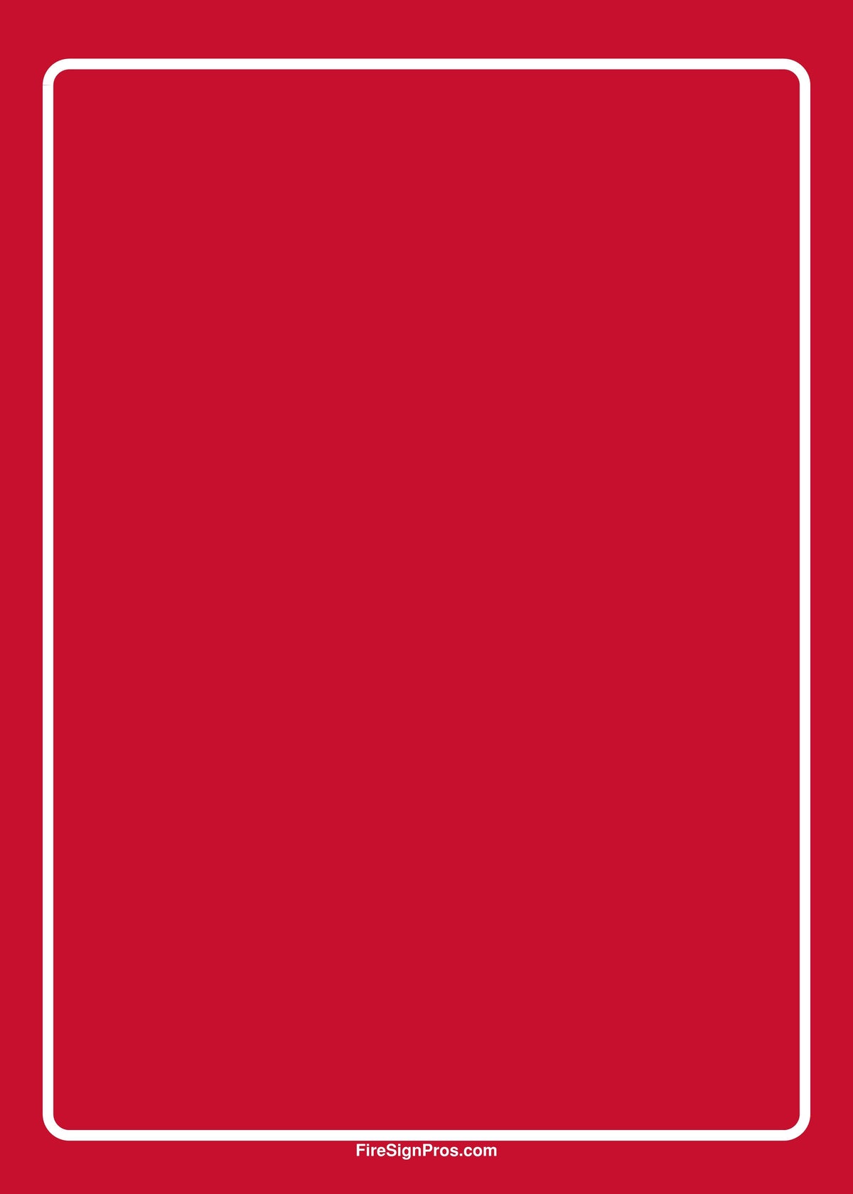 Custom System Label Sign (5x7) Fire Sign Pros