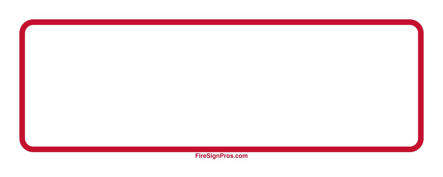 Custom System Label Sign (White)