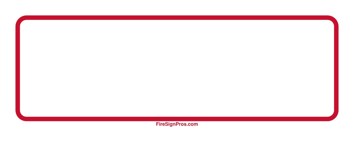 Custom System Label Sign (White) Fire Sign Pros