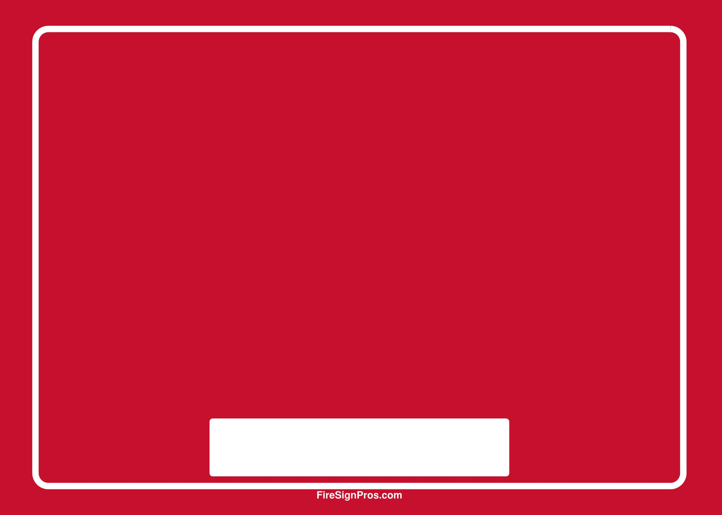 Custom System Label Sign (7x5) with Contractor Info