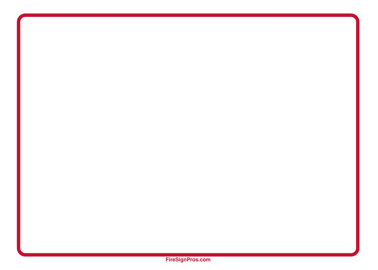 Custom System Label Sign (7x5) (White)