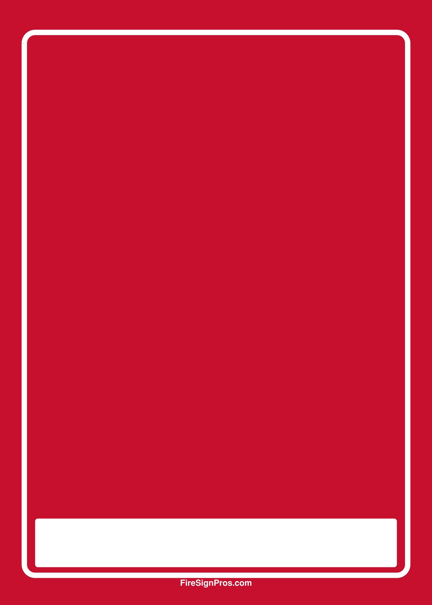 Custom System Label Sign (5x7) with Contractor Info