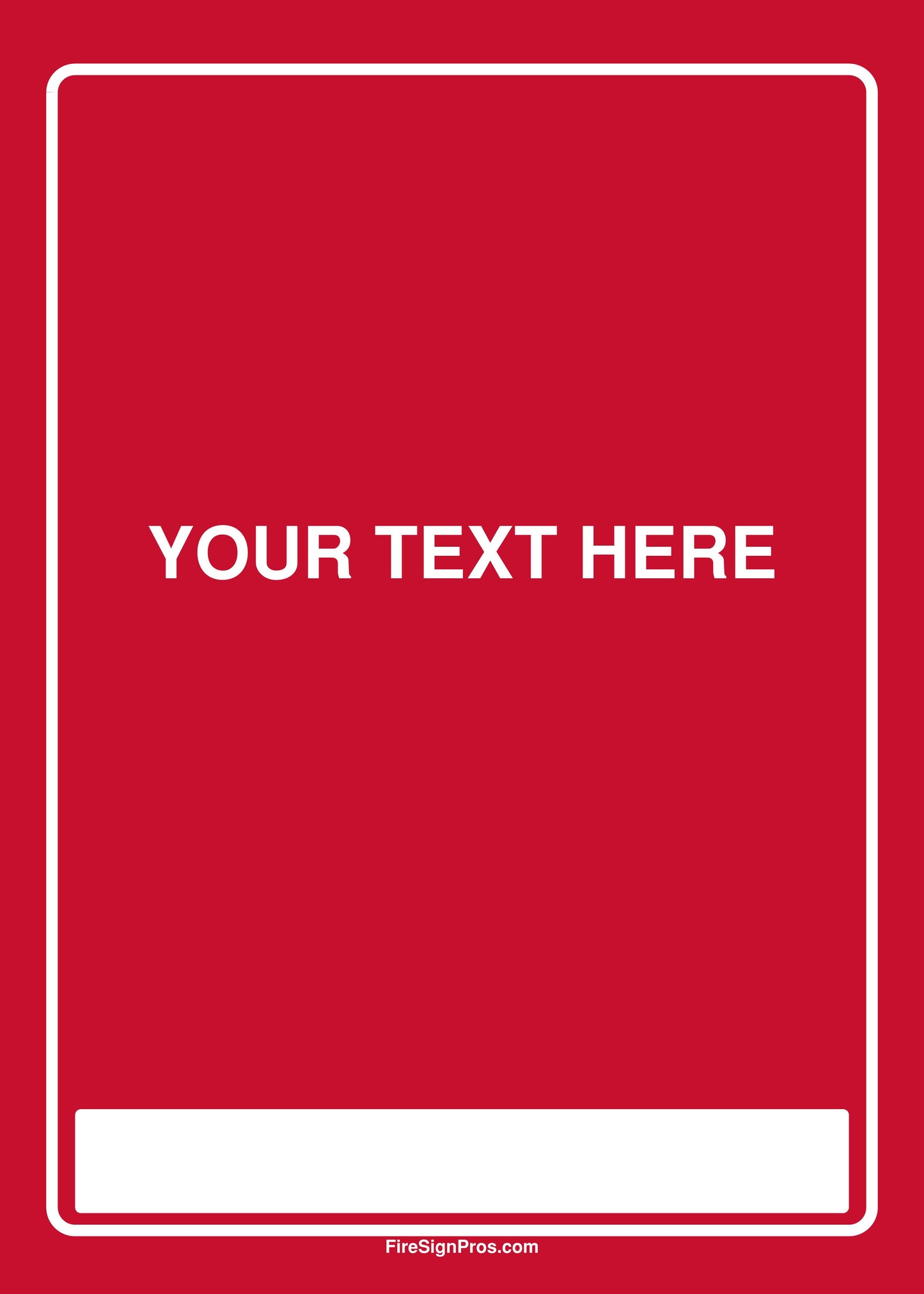 Custom System Label Sign (5x7) with Contractor Info