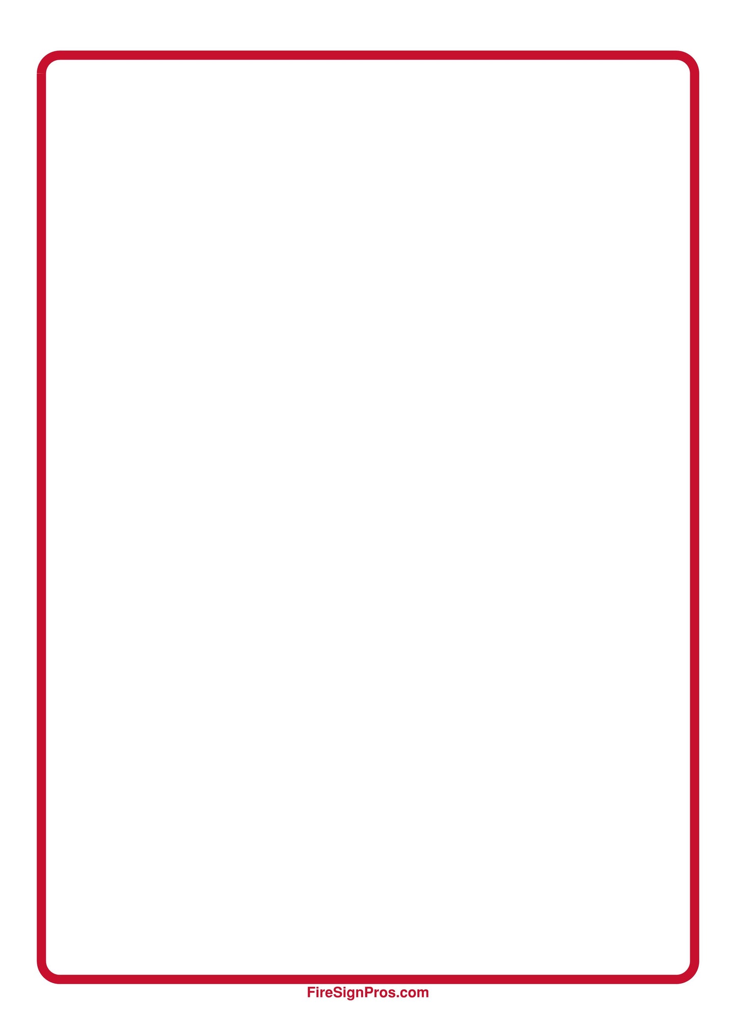 Custom System Label Sign (5x7) (White)