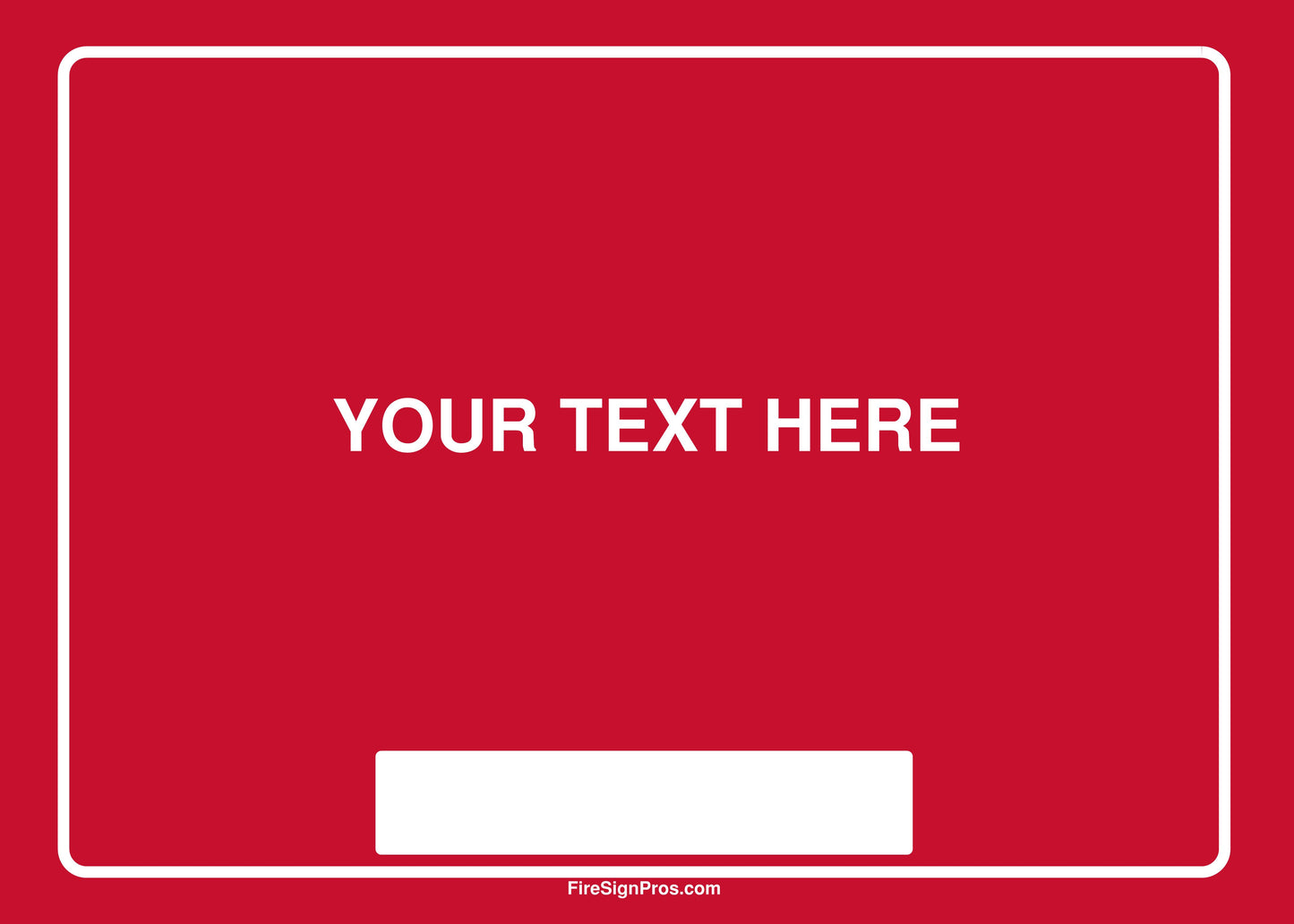 Custom System Label Sign (7x5) with Contractor Info